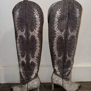 Gianni Bini Rhinestone Knee High Boots